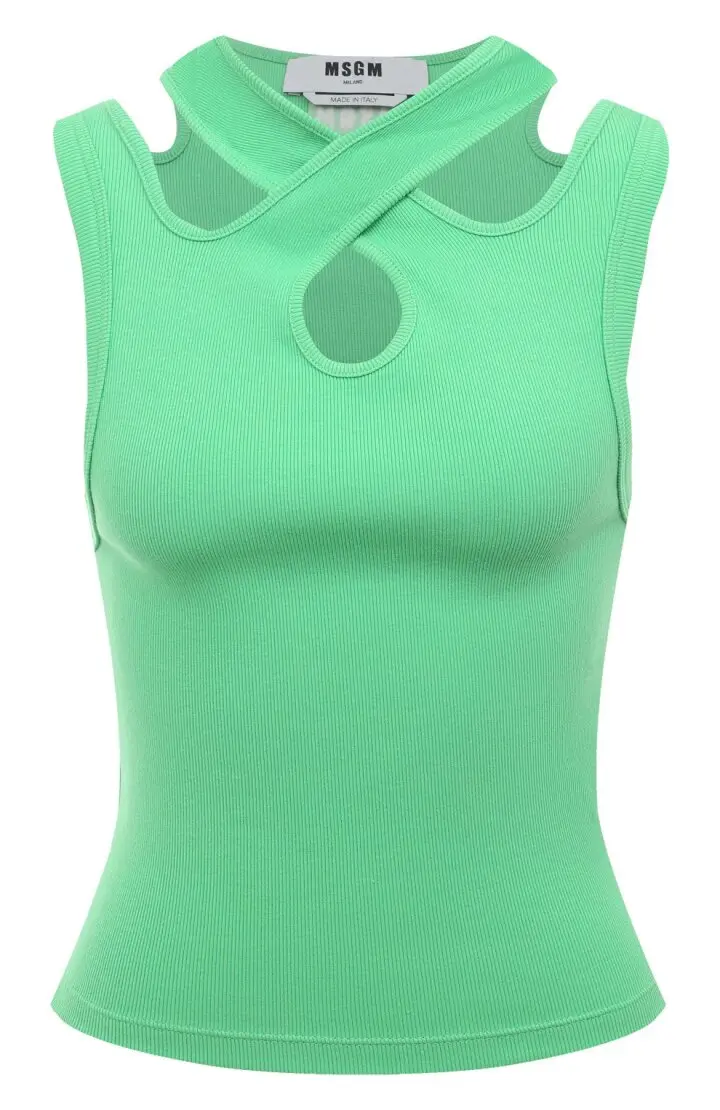 Топ женский с переплетенными брителями