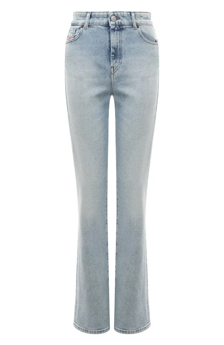 Джинсы женские расклешенные, высокая посадка