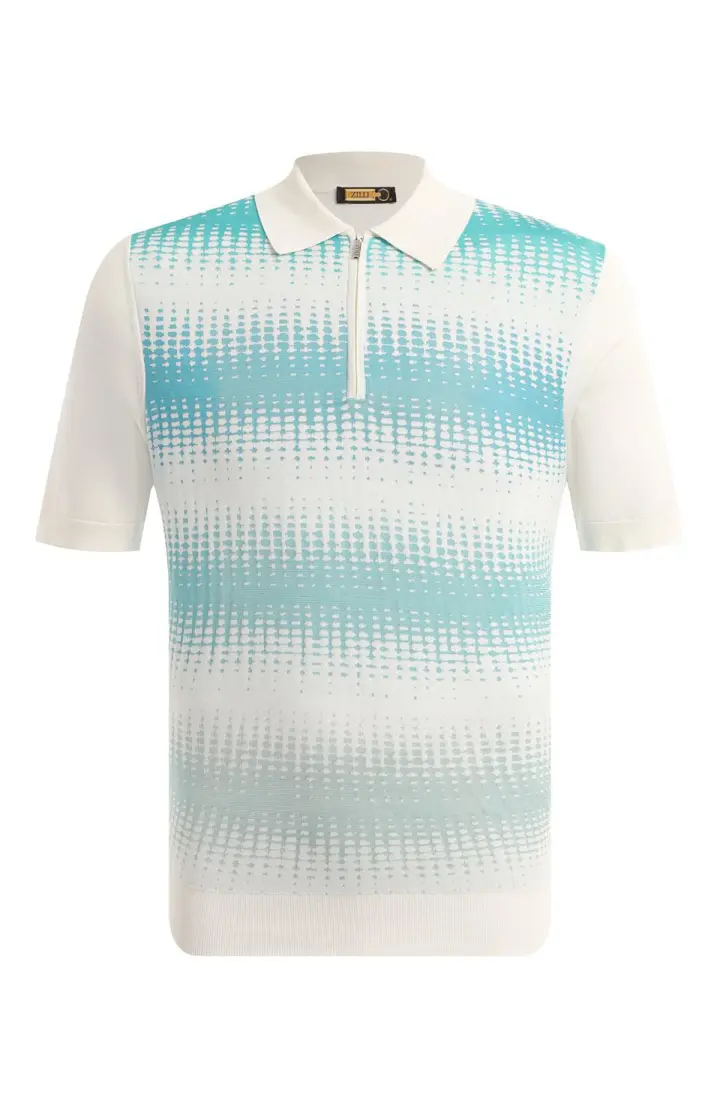 ZILLI Поло мужское с зипом