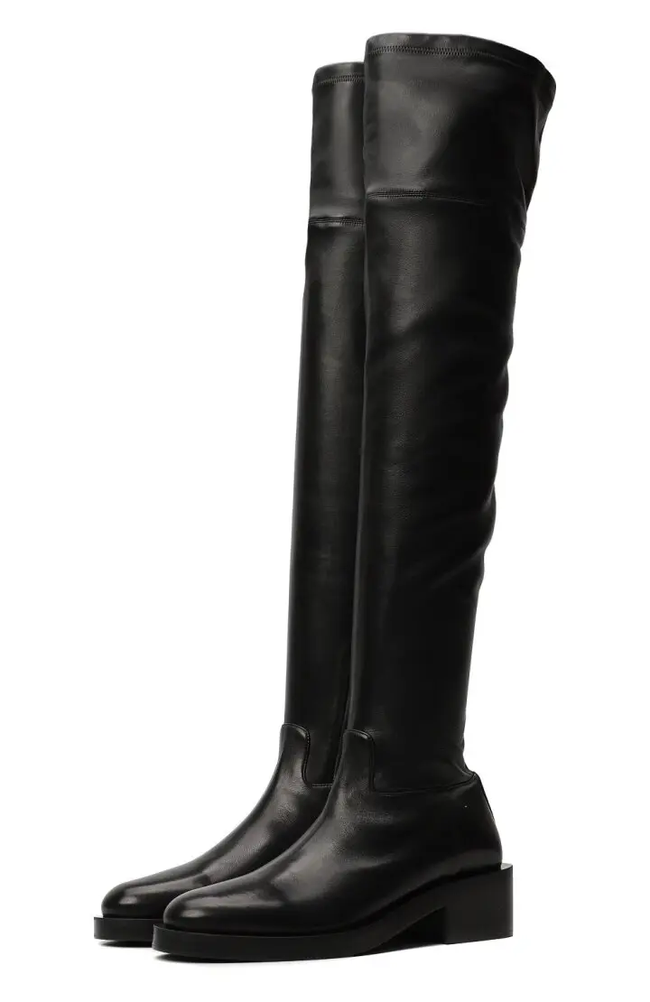 VALENTINO Кожаные ботфорты