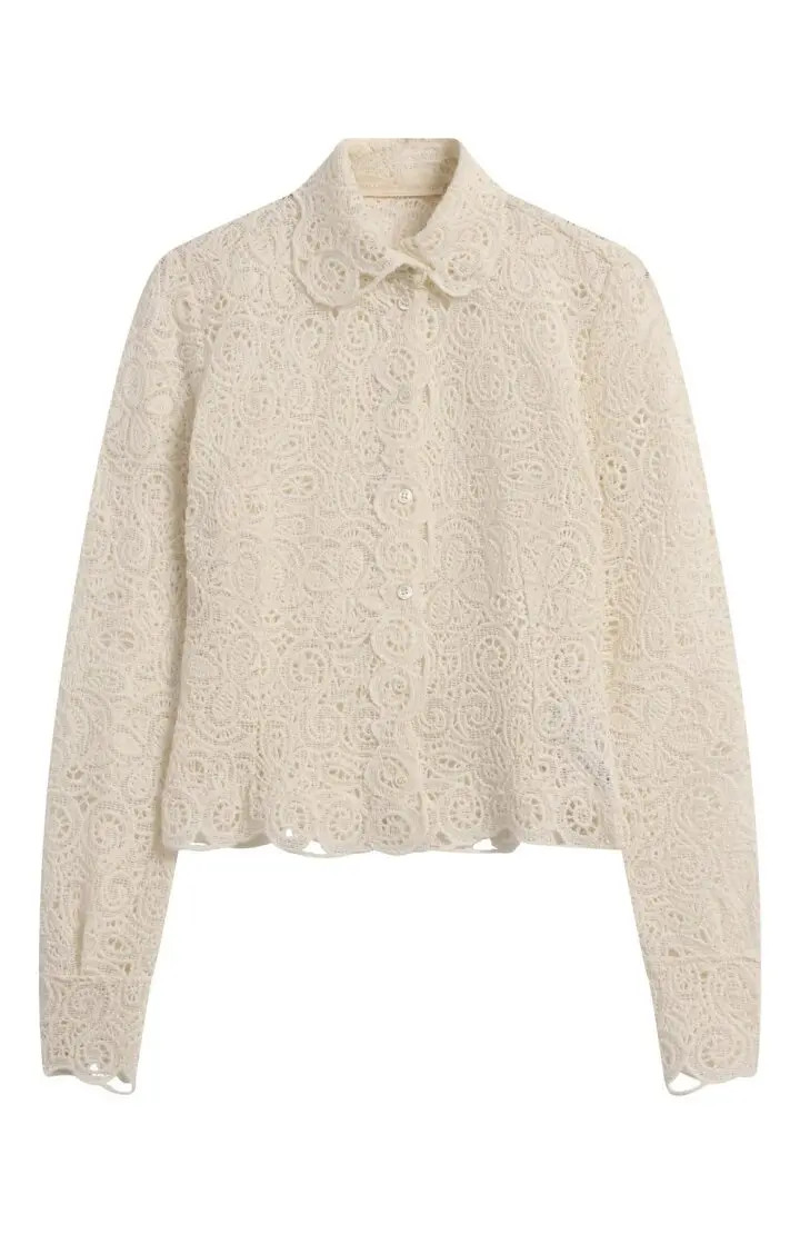 ERMANO Блуза женская ажурная