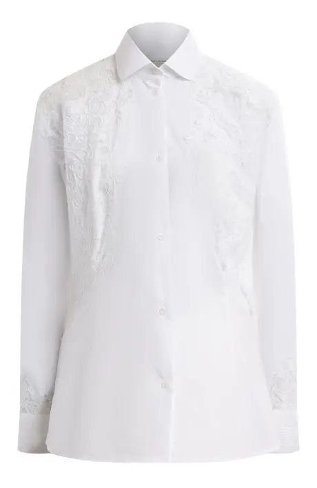 ERMANO Рубашка женская, кружевные вставки
