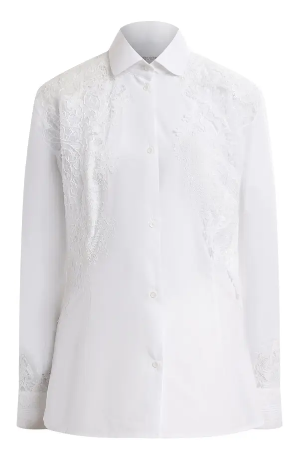 ERMANO Рубашка женская, кружевные вставки