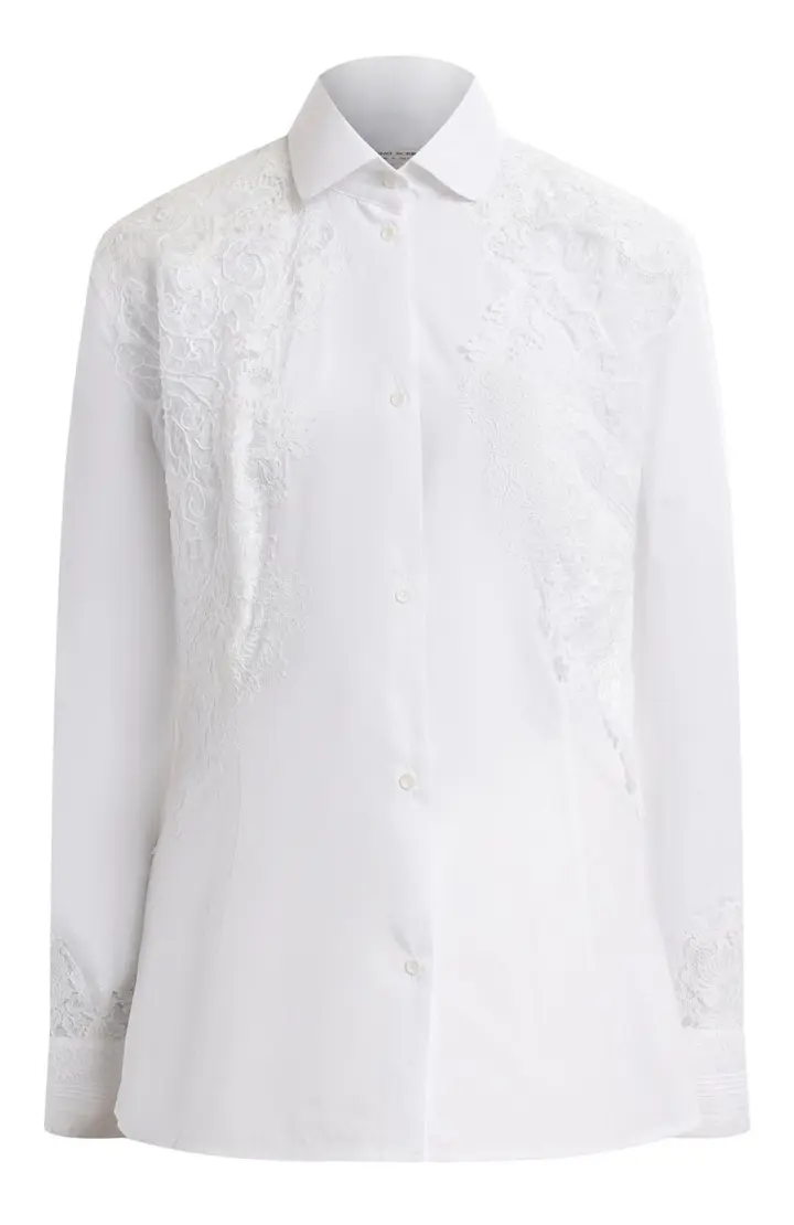 ERMANO Рубашка женская, кружевные вставки