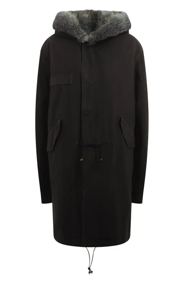 MR & MRS ITALY Парка мужская с мехом койот /чехол/