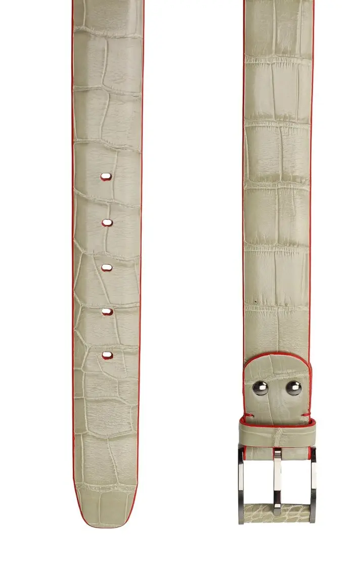  Ремень мужской, кожа крокодил