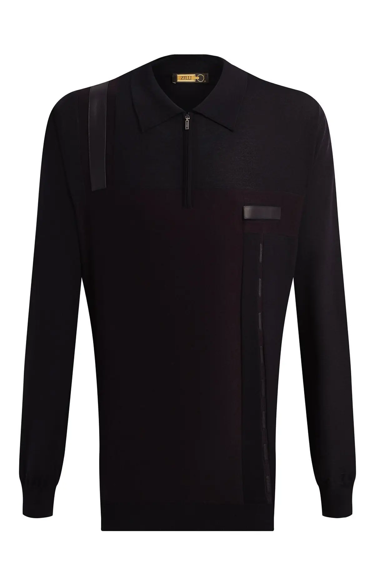 ZILLI Поло мужское с зипом