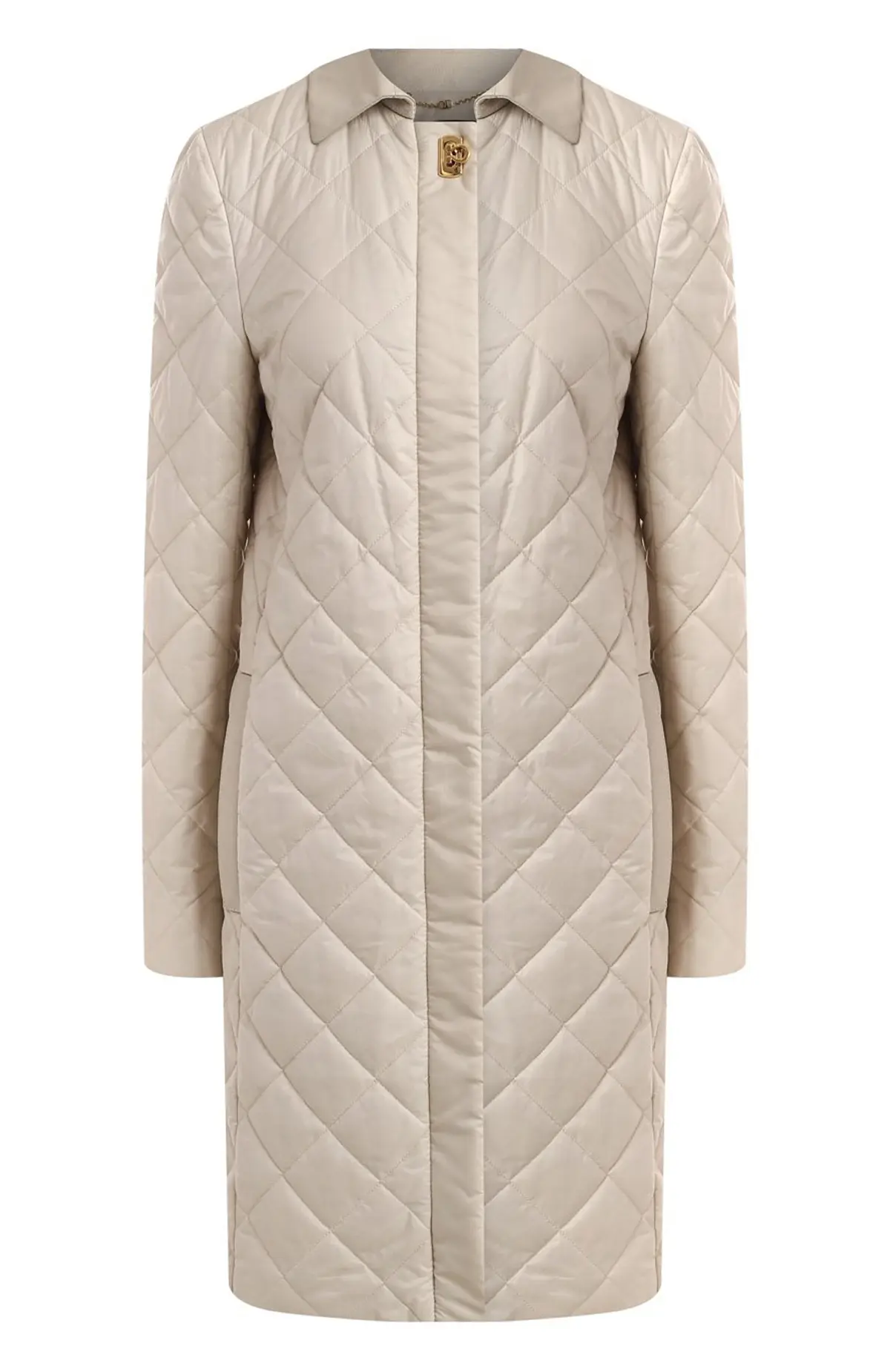  Пальто женское /стеганое, текстиль отд кожа