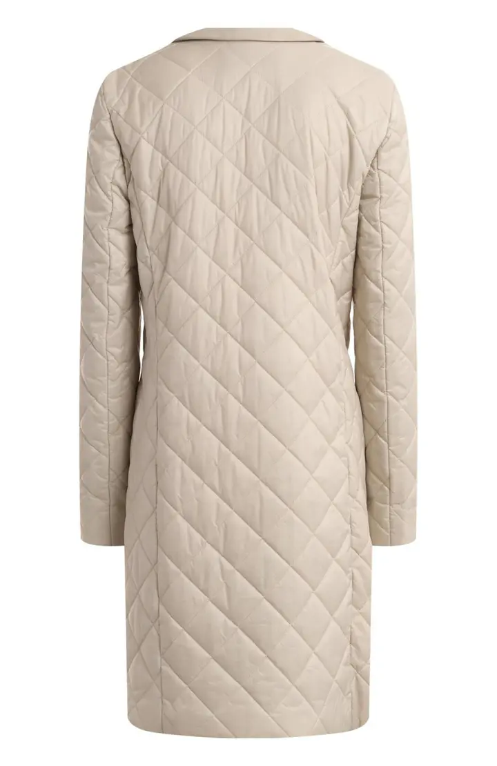  Пальто женское /стеганое, текстиль отд кожа