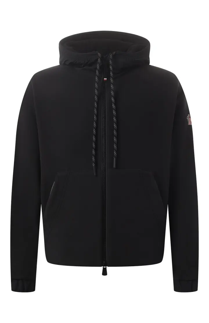  Кардиган мужской комбинированный, пуховый, капюшон