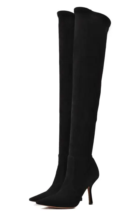 Christian Dior Ботфорты женские, замшевые