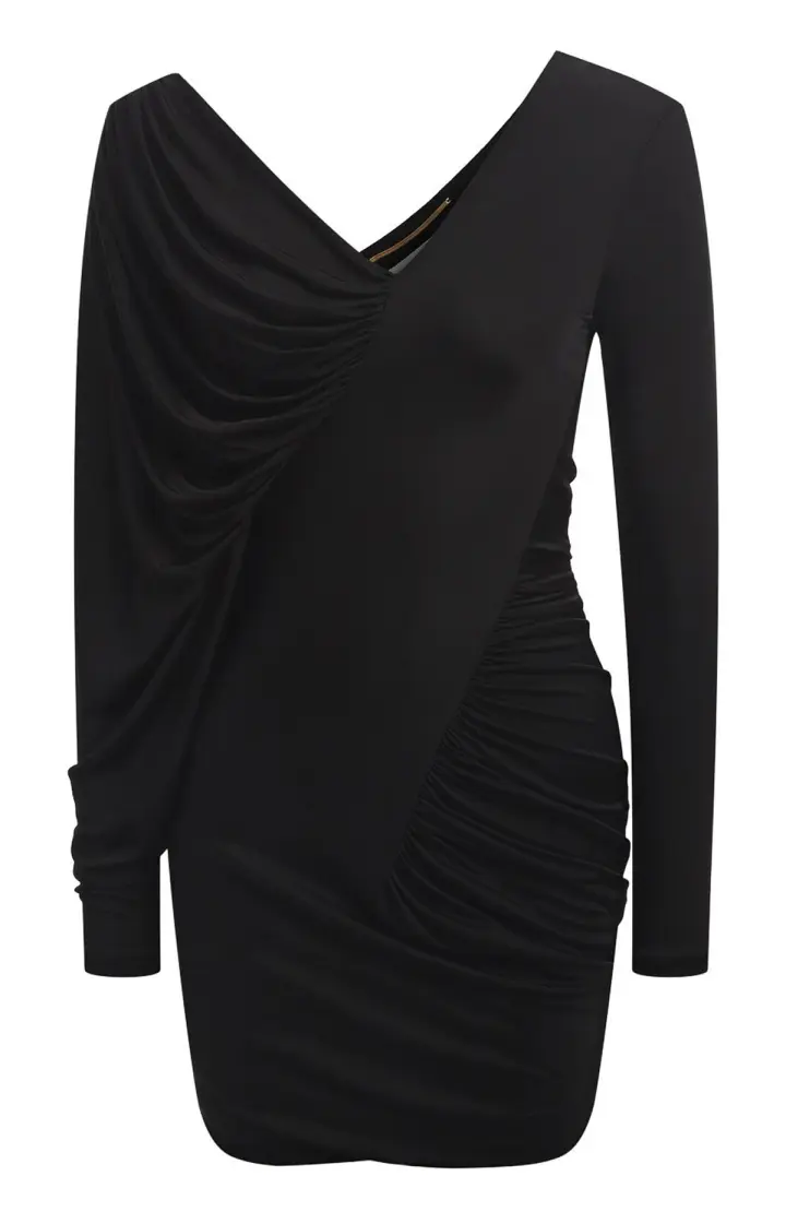 SAINT LAURENT Платье с драпировкой