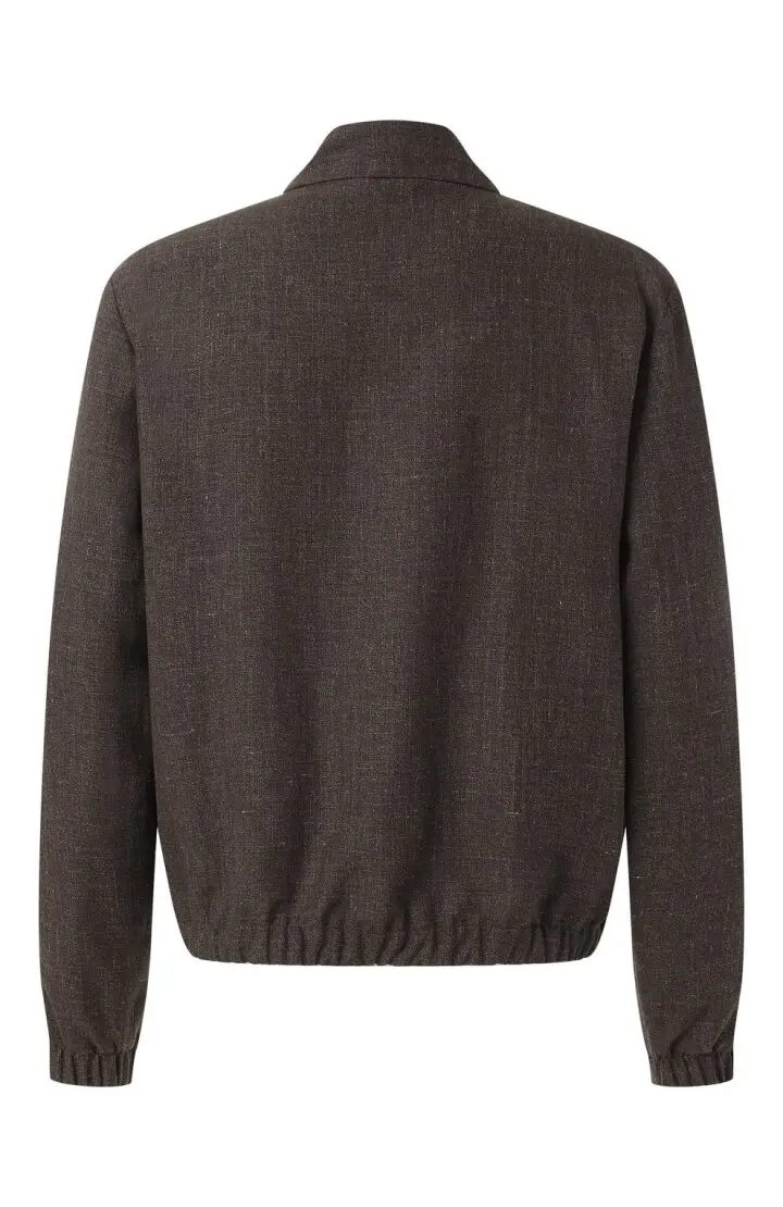  Бомбер мужской, льняной