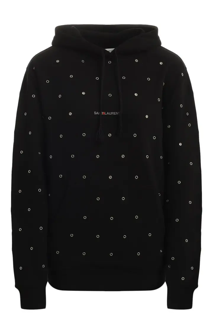 SAINT LAURENT Хлопковое худи