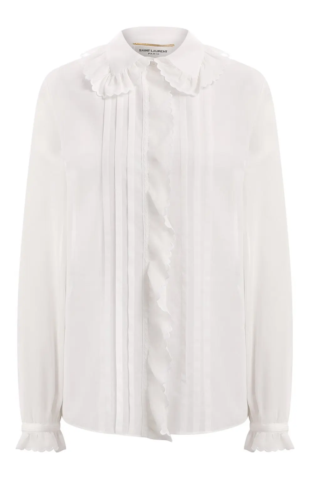 SAINT LAURENT Блуза с рюшами и складками