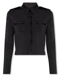 SAINT LAURENT Рубашка женская с пуговицами и карманами