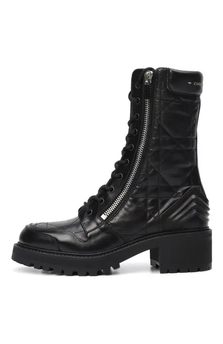 Christian Dior Ботинки со стеганым узором
