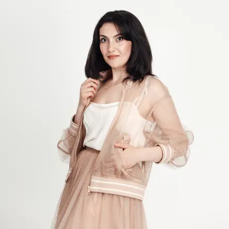 Christian Dior КУРТКА ИЗ МАТОВОЙ СЕТЧАТОЙ ТКАНИ /ЛУЧШАЯ ЦЕНА/