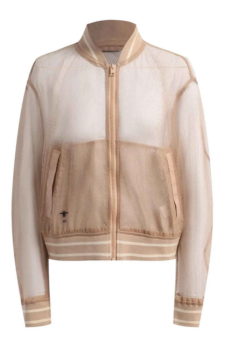 Dior Куртка из матовой сетчатой ткани