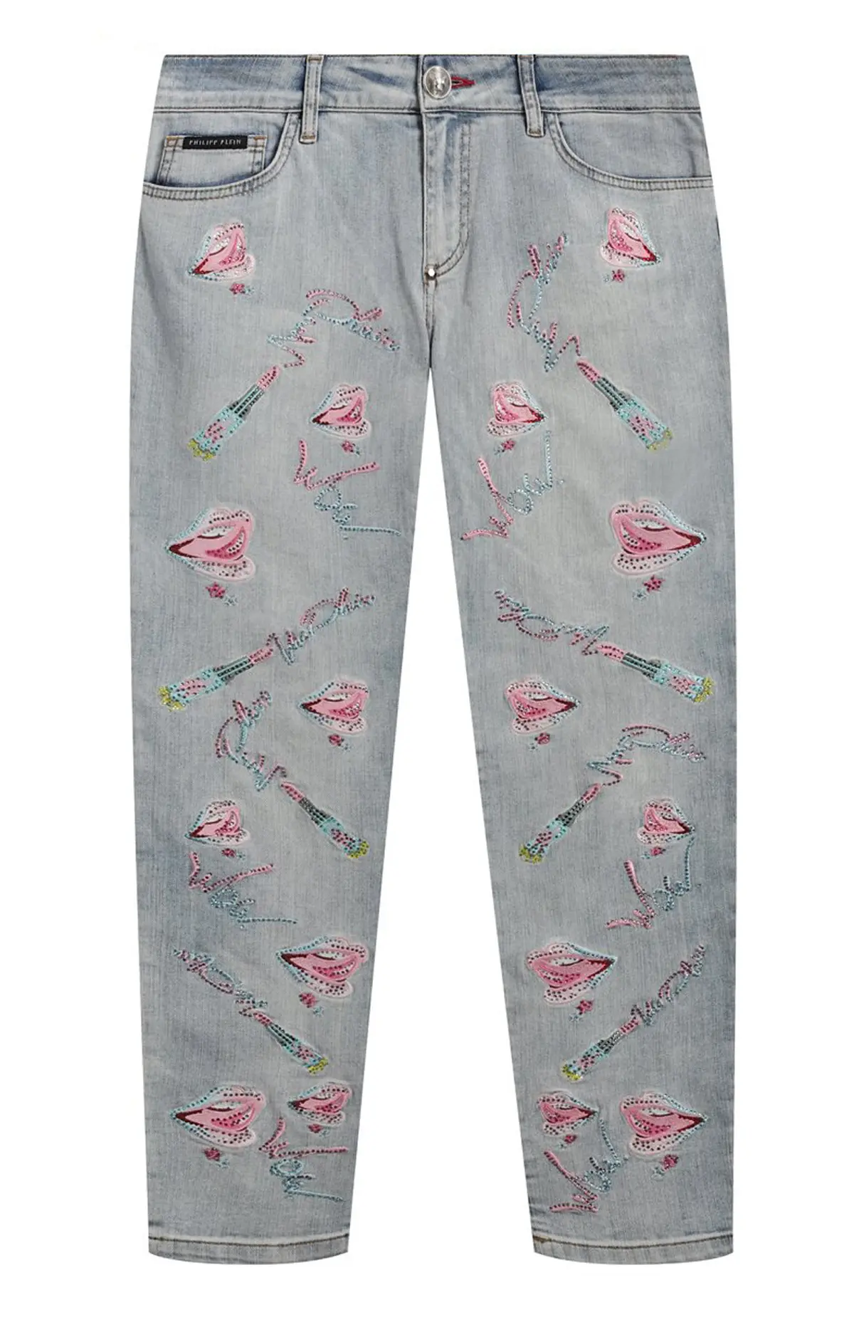 PHILIPP PLEIN Джинсы женские с аппликацией