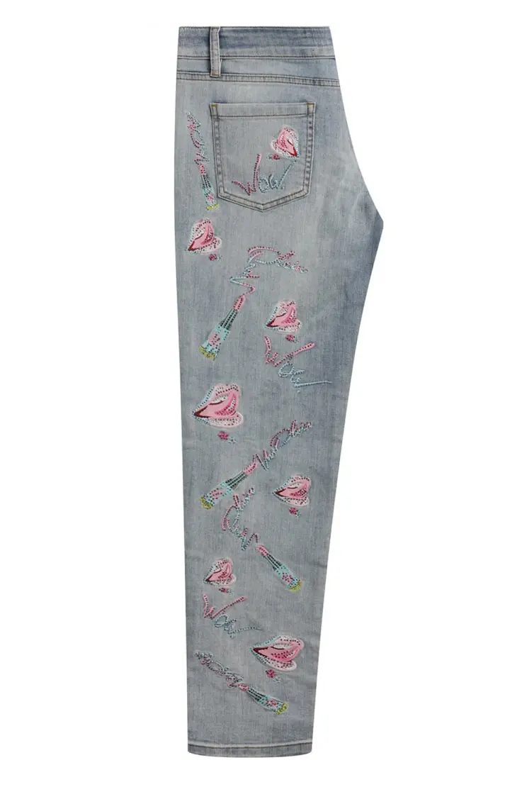 PHILIPP PLEIN Джинсы женские с аппликацией