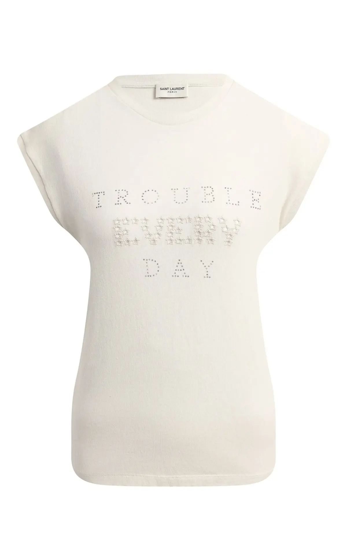 SAINT LAURENT Хлопковая майка