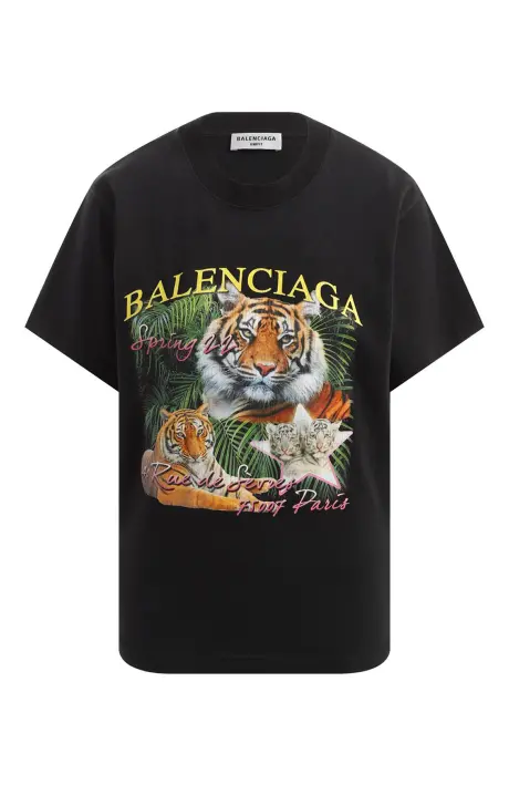 BALENCIAGA Футболка принт тигр