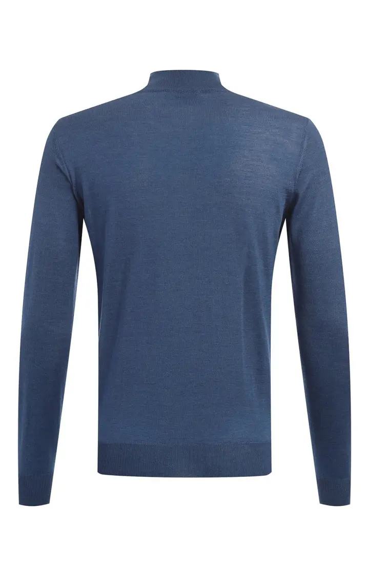 ZILLI Полувер мужской с зипом дл. рукав