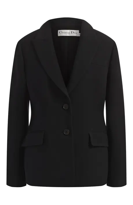 Christian Dior Жакет из шерсти и шелка