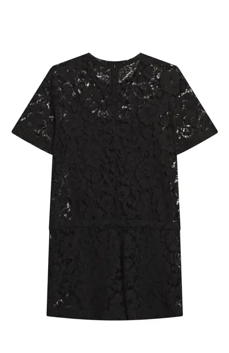 VALENTINO Ромпер из цветочного кружева с логотипом