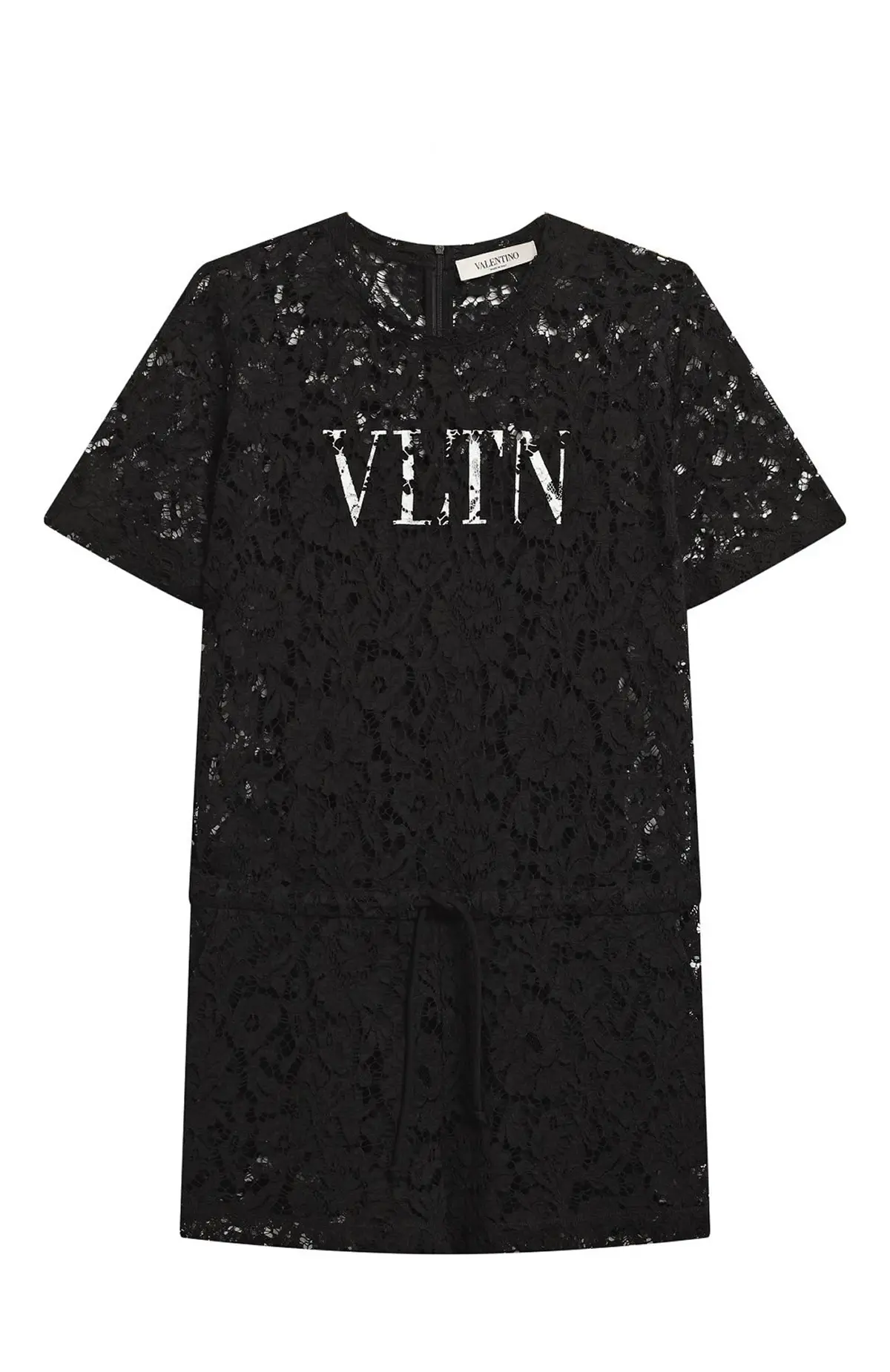 VALENTINO Ромпер из цветочного кружева с логотипом