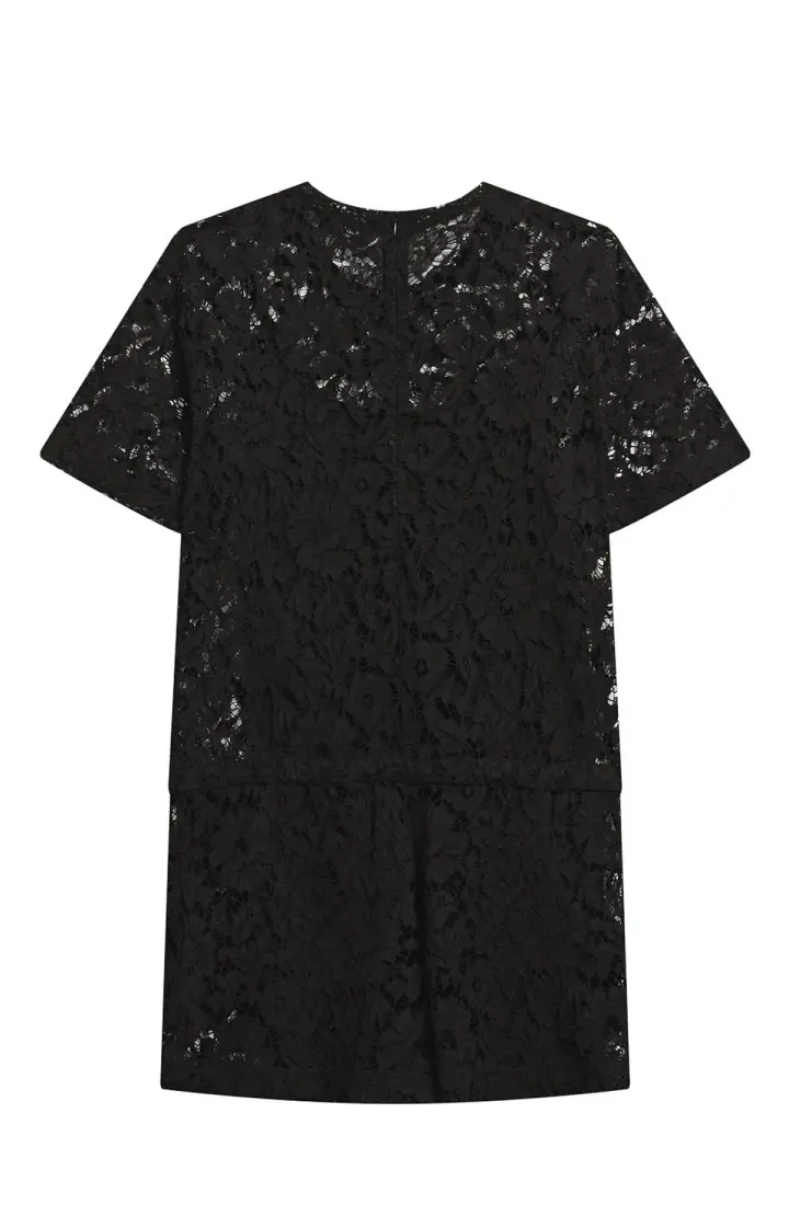 VALENTINO Ромпер из цветочного кружева с логотипом