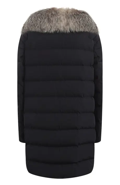 MONCLER Пуховик женский мех лиса
