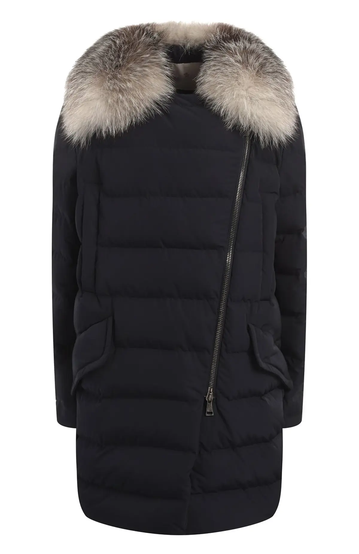 MONCLER Пуховик женский мех лиса