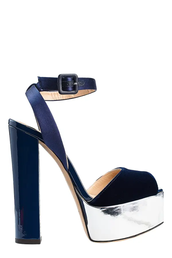 ZANOTTI Босоножки женские /бархат/