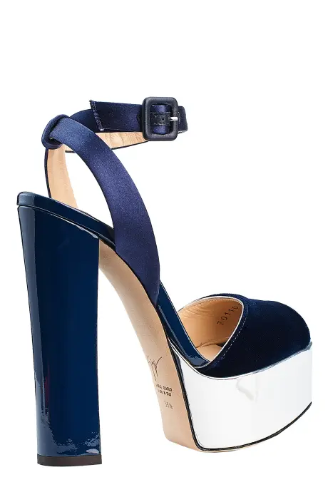 ZANOTTI Босоножки женские /бархат/