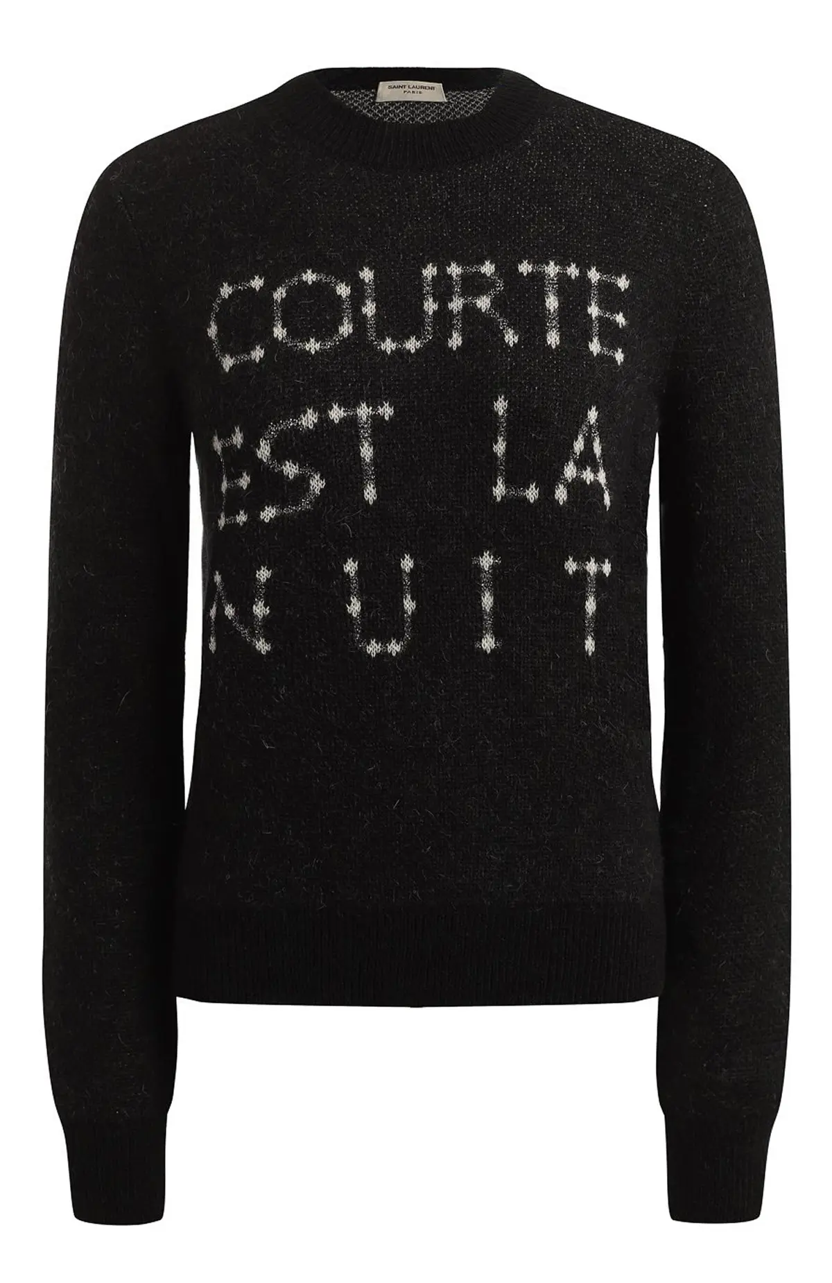 SAINT LAURENT Джемпер с узором интарсия /ЛУЧШАЯ ЦЕНА/