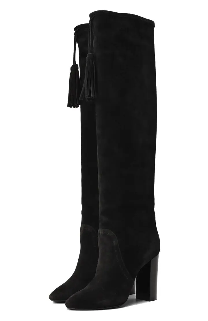 SAINT Ботфорты женские замшевые