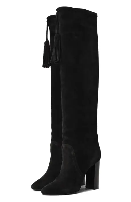 SAINT Ботфорты женские замшевые