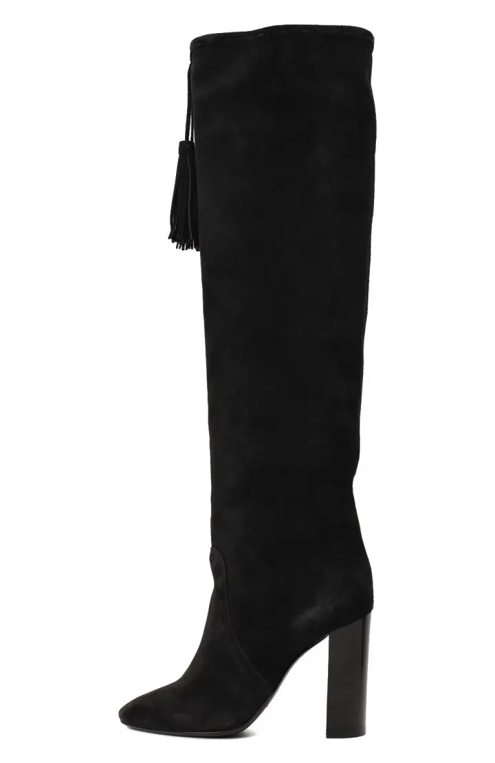 SAINT Ботфорты женские замшевые