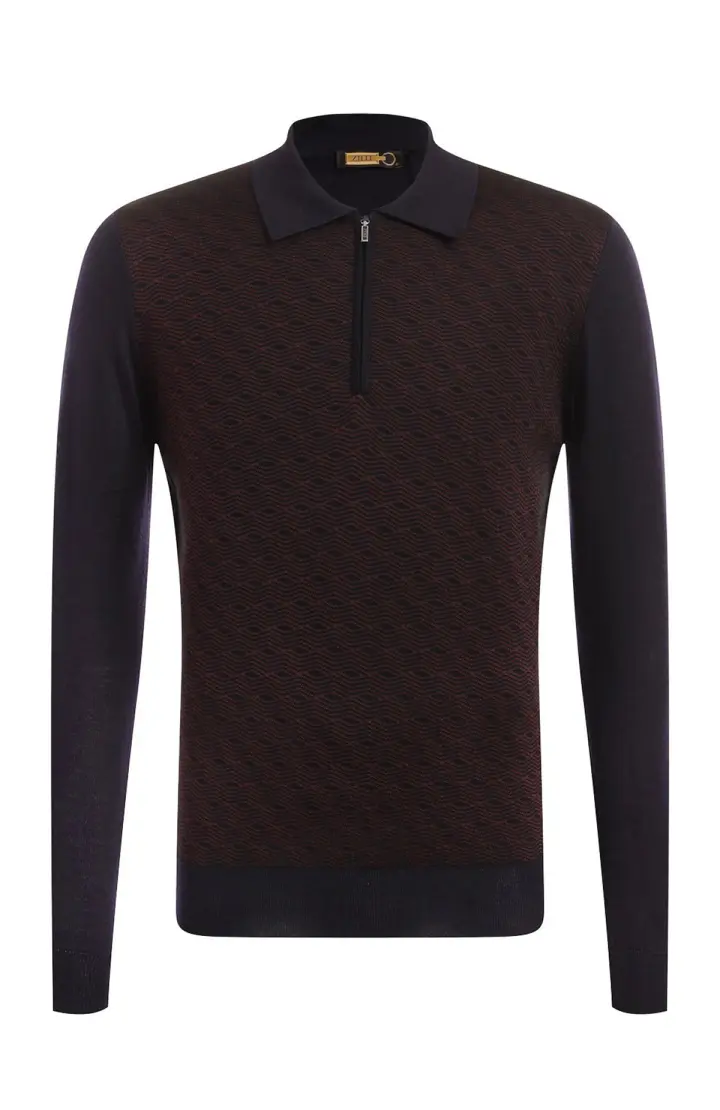 ZILLI Свитер мужской с зипом