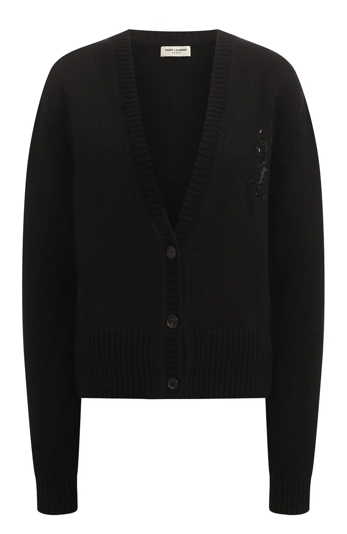 SAINT LAURENT Кардиган из кашемира с вышивкой монограммы