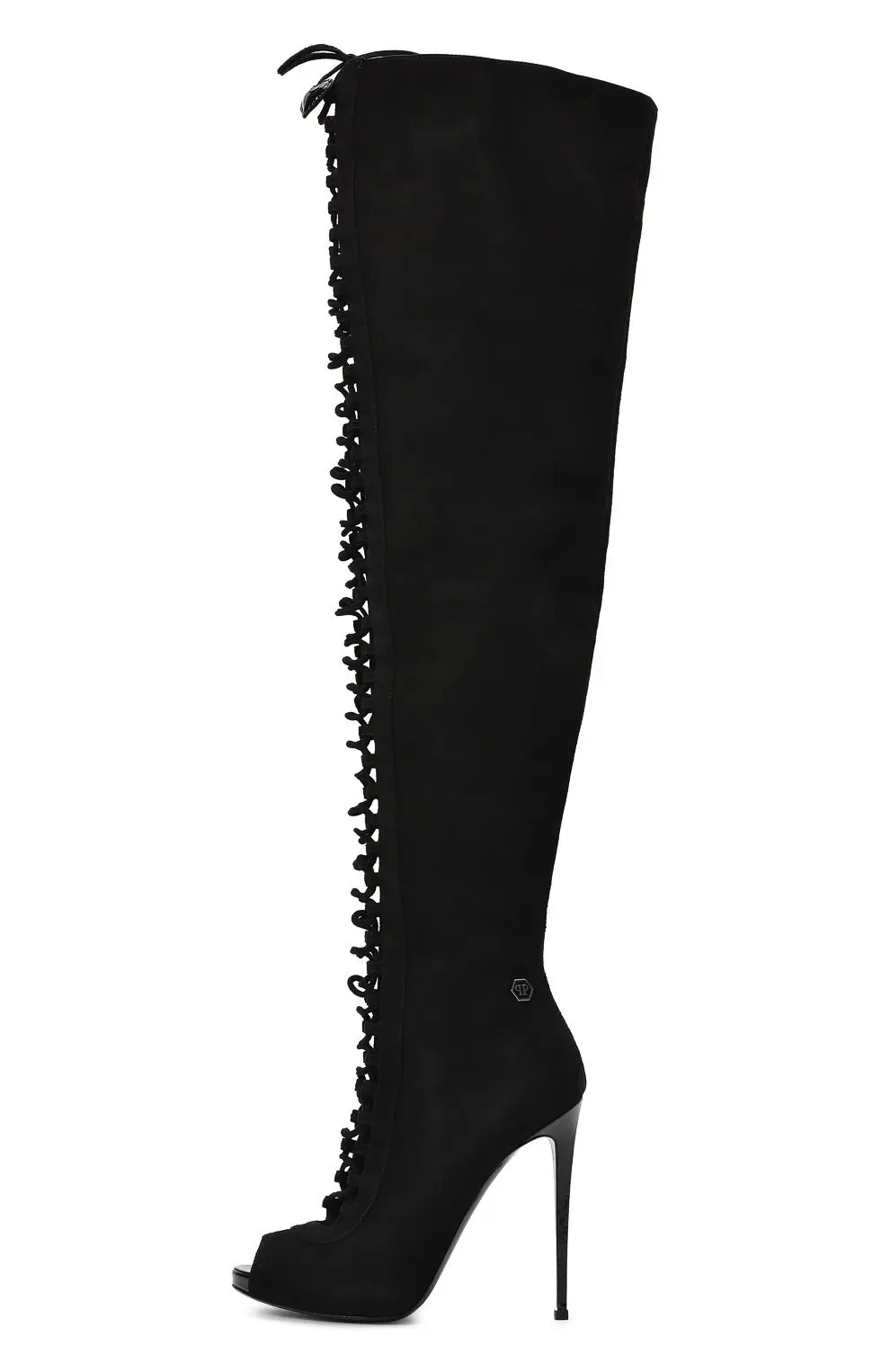 PHILIPP PLEIN Ботфорты женские, замшевые