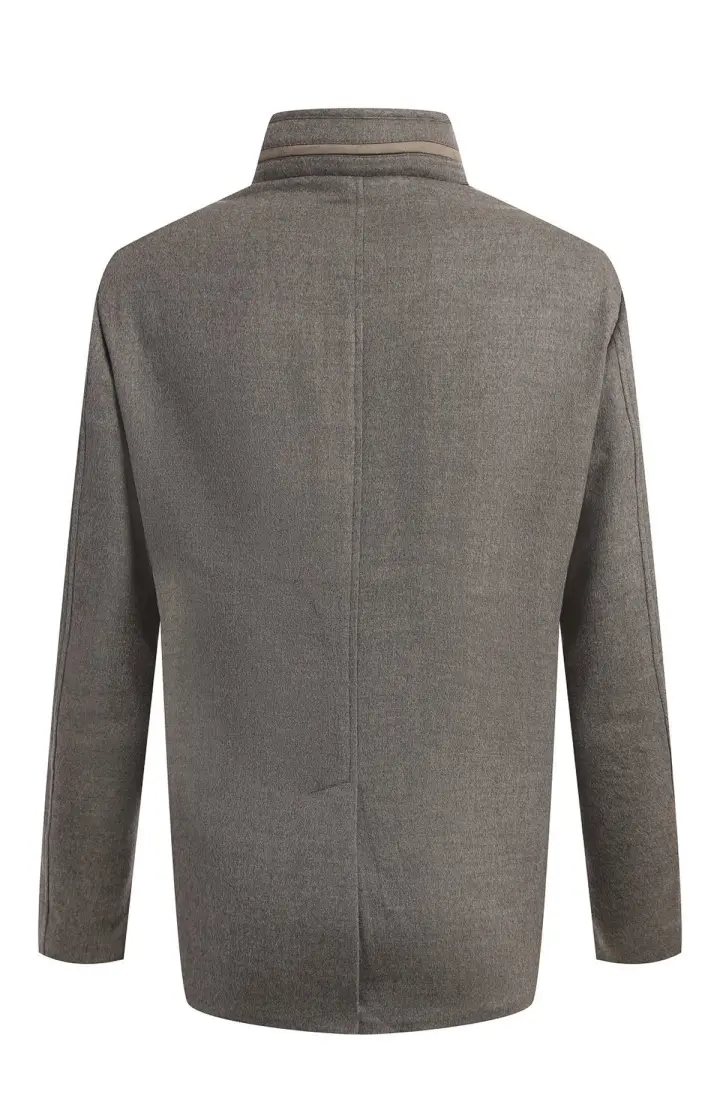  Кашемировая куртка с воротником-стойкой