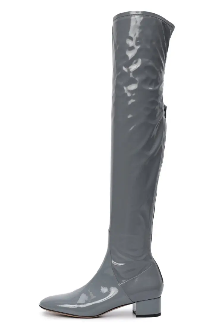 VALENTINO Ботфорты женские, кожа лак