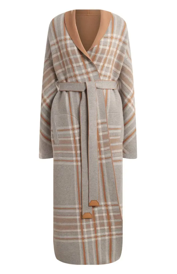 Loro Piana Кашемировое пальто с ремнем