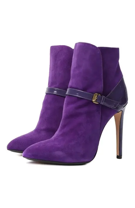 EMILIO PUCCI Ботильоны женские, замша+лак