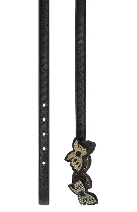 Bottega veneta Ремень женский, кожа /бабочки/