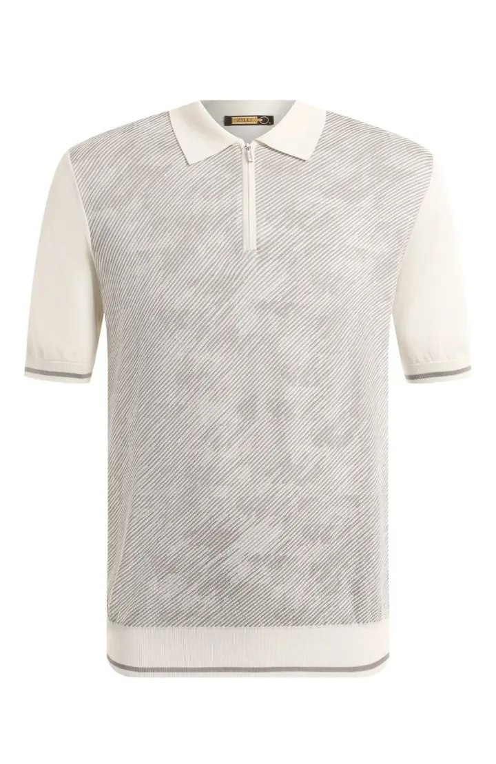 ZILLI Поло мужское с зипом