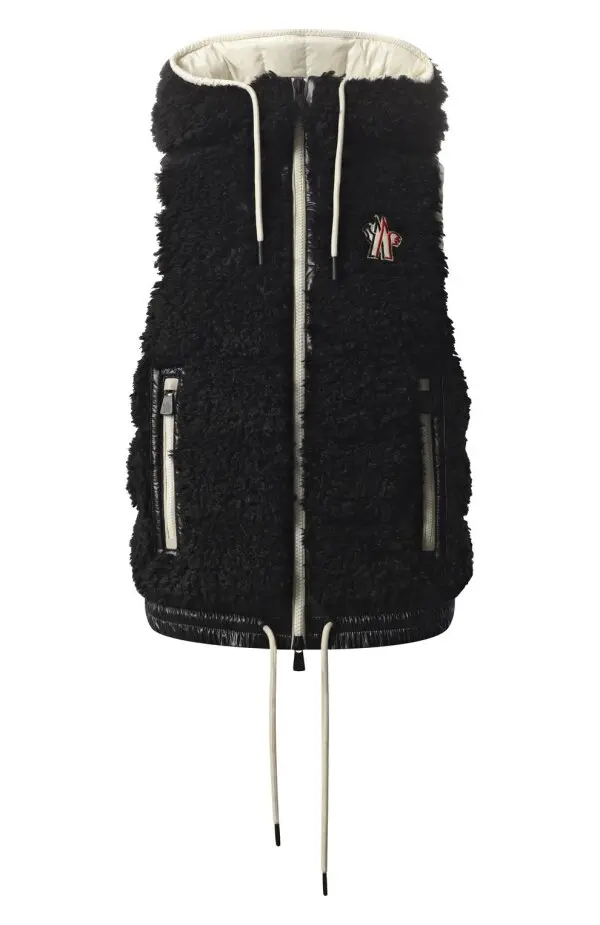 MONCLER Жилет женский с капюшоном